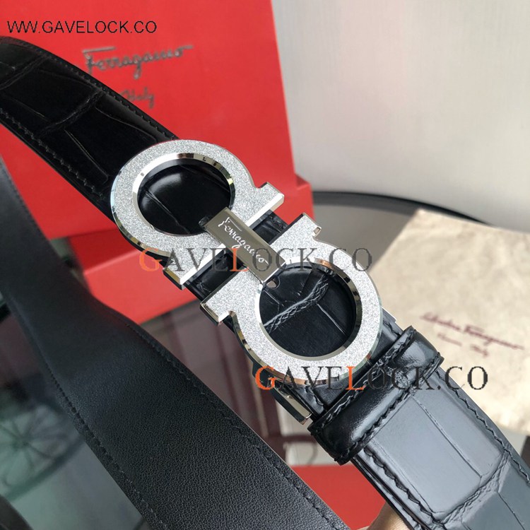 AAA Replica Ferragamo 35mm Belt Frosted Clasp